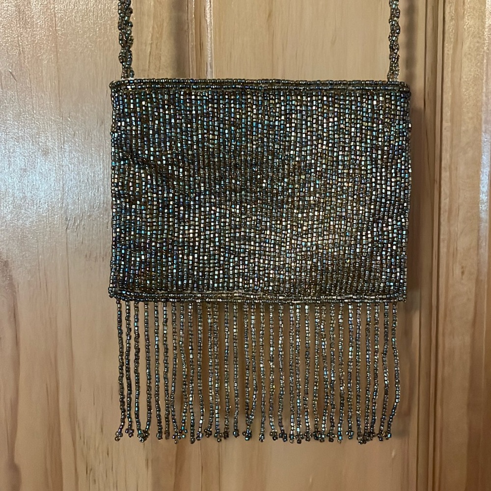 Inge Christopher Beaded Small Clutch Crossbody